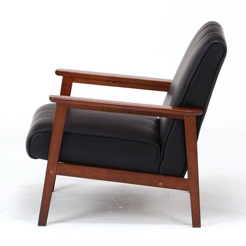 《新品・送料無料》バイキャストＰＵソファー ラバーズ ダークブラウン 1P