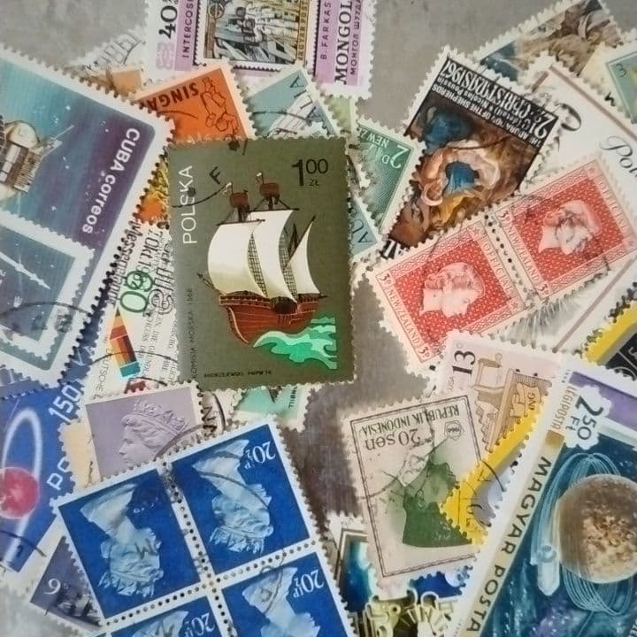 使用済切手コレクション 多国籍 - メルカリ