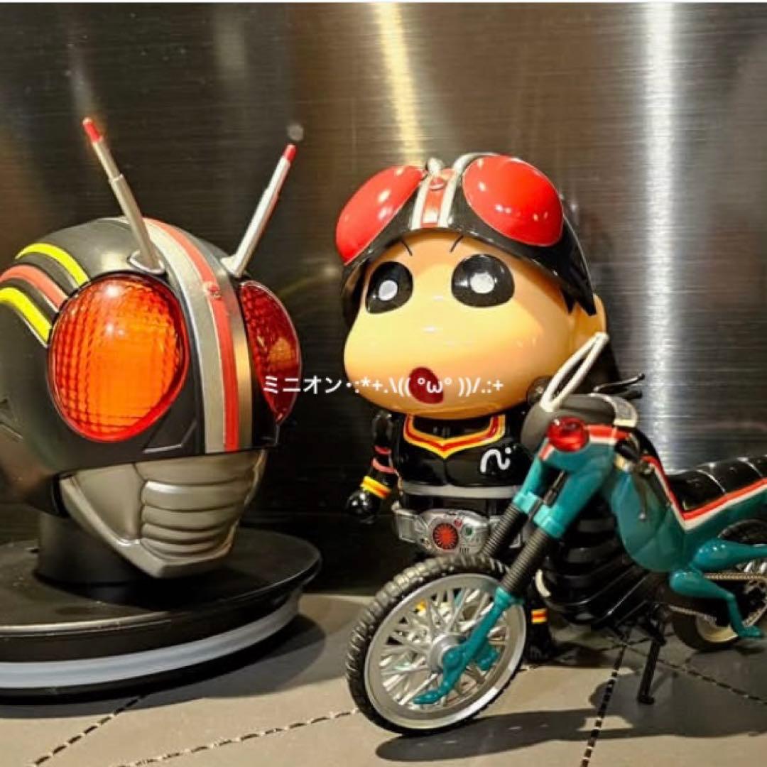 クレヨンしんちゃん 仮面ライダー BLACK ソフビ 正規品 新品未開封