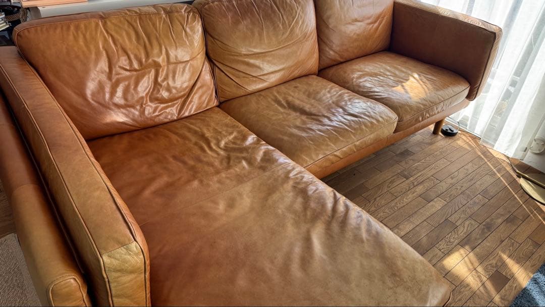 1/24(土)削除予定→ACTUS 定価43万円 カウチソファ