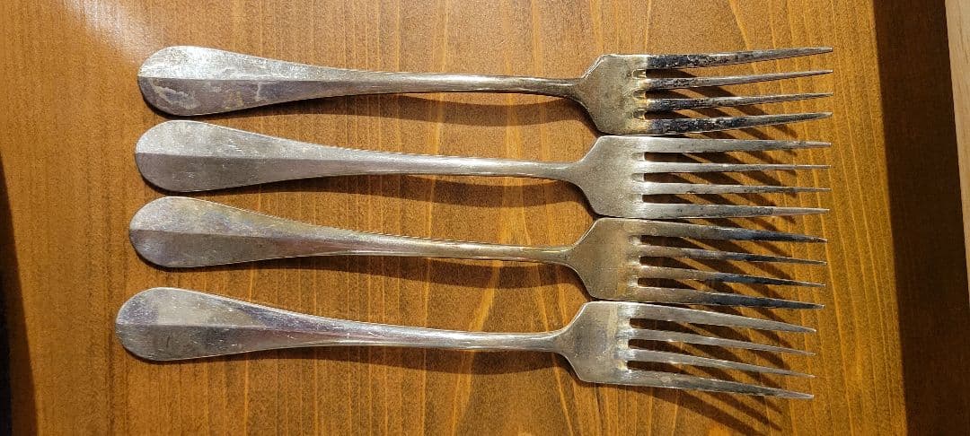 食器　フォーク　FRANCE　TAXCO タスコ　銀　シルバー　4本　255g