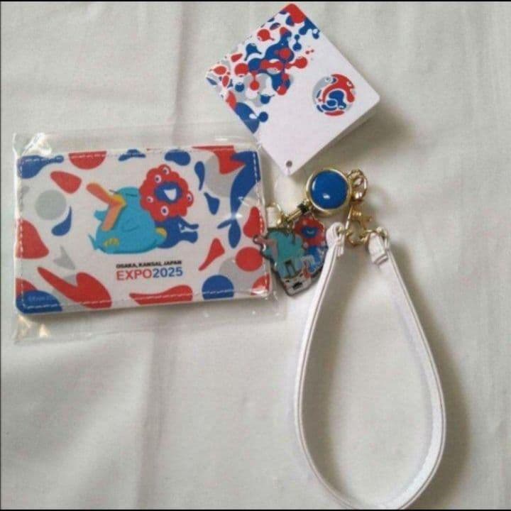 ◇ミャクミャクICOCAイコちゃん大阪関西万博オリジナル合皮パスケース