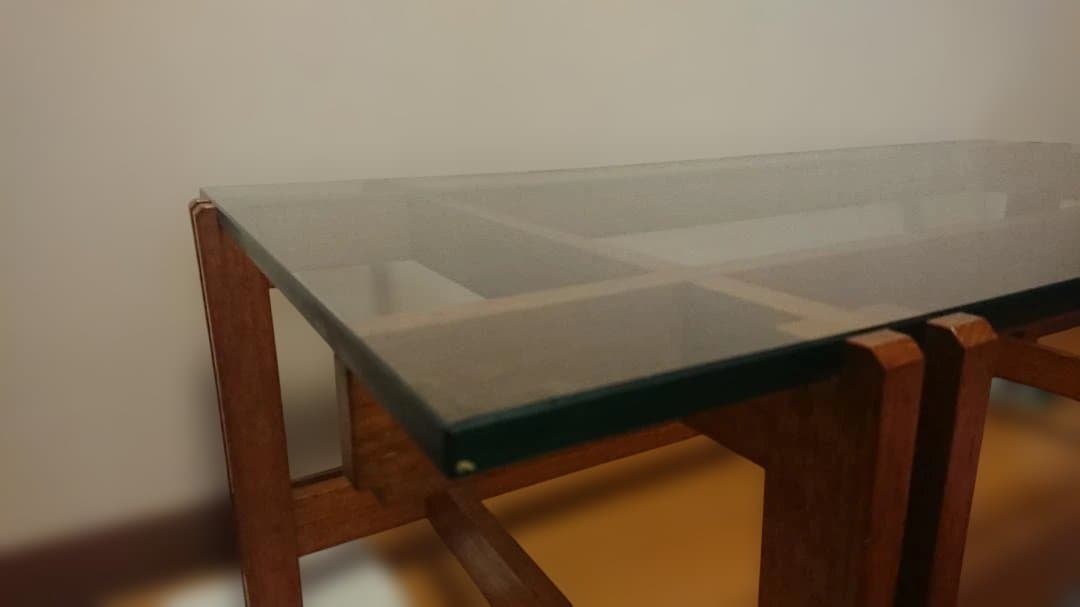 応接室・高級リビング用　ガラス　センターテーブル　（サイドテーブルは別売）