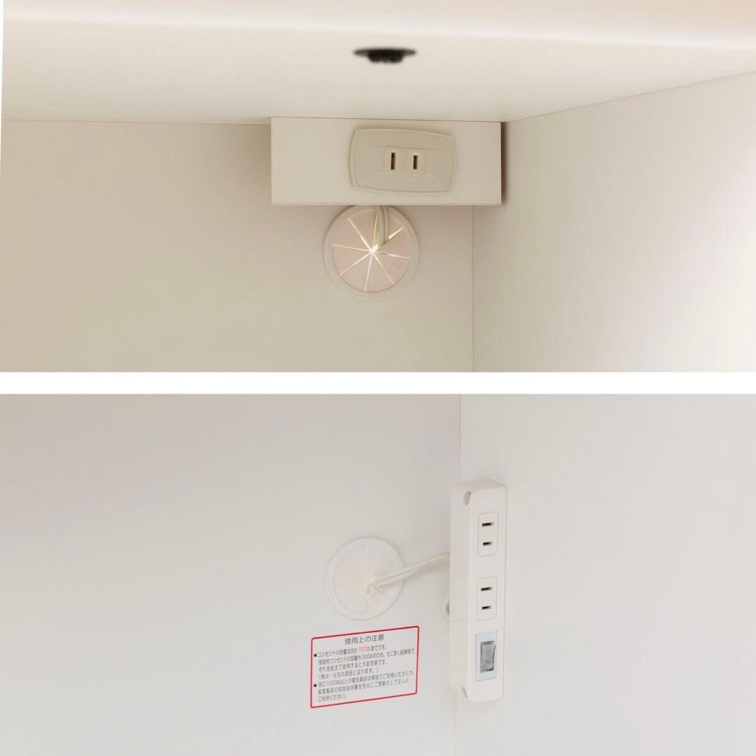 ニトリ食器棚 コパン ホワイト 大型 食器棚 幅80 高さ181 キッチン収納