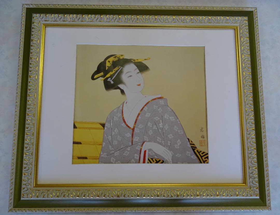 ・絵画：　・作者名：　・佐藤　光園　・画題：　・美人画