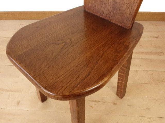 ふくろう　椅子　ダイニングチェアー　イスG　ナラ材　オーク色　勇峰工芸（新）