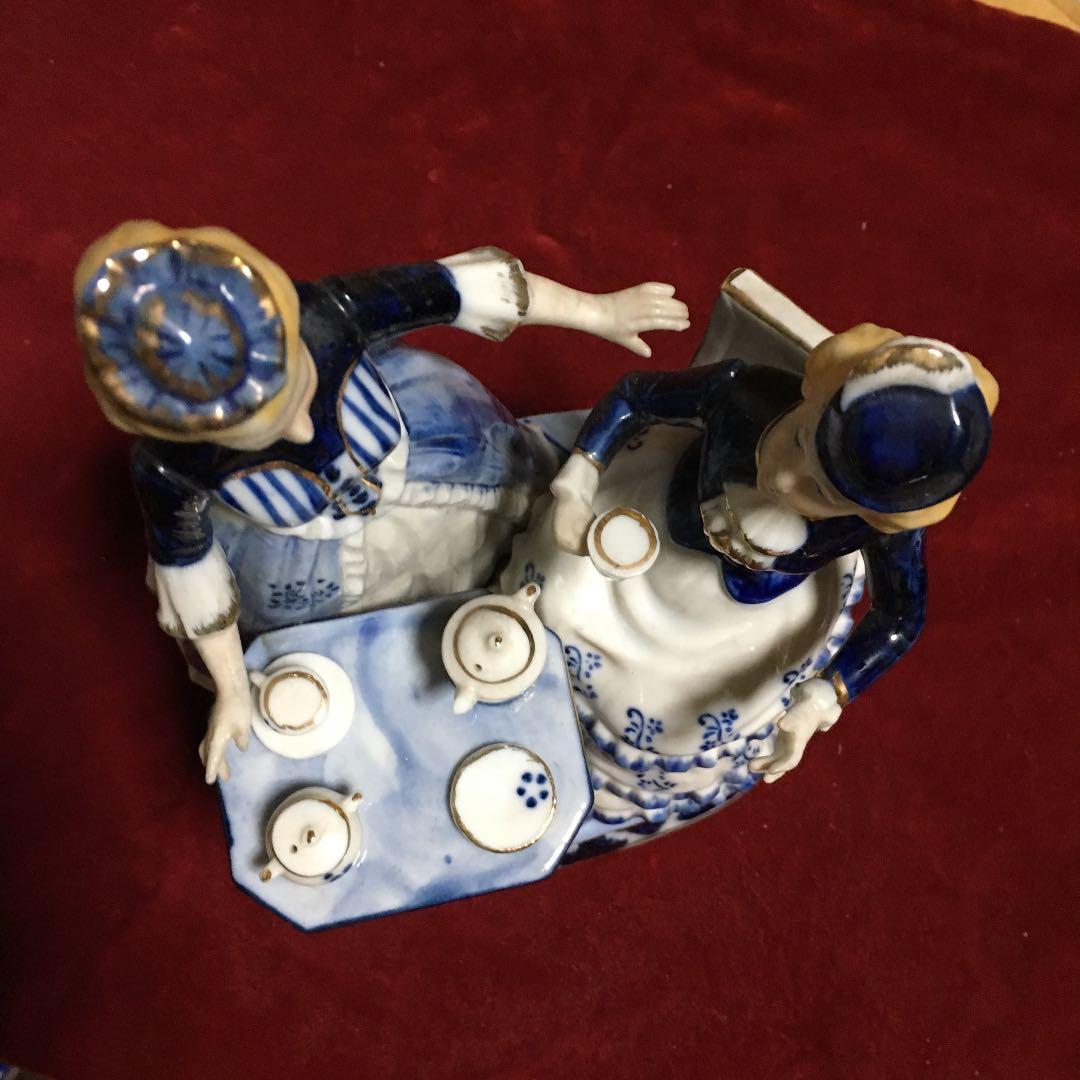 アンティーク風  陶器置物