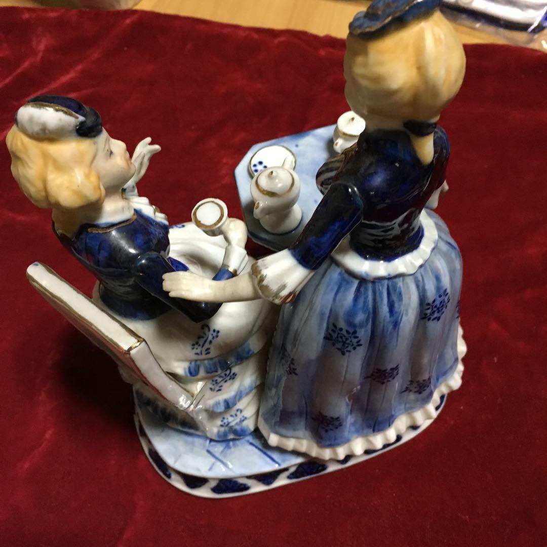 アンティーク風  陶器置物