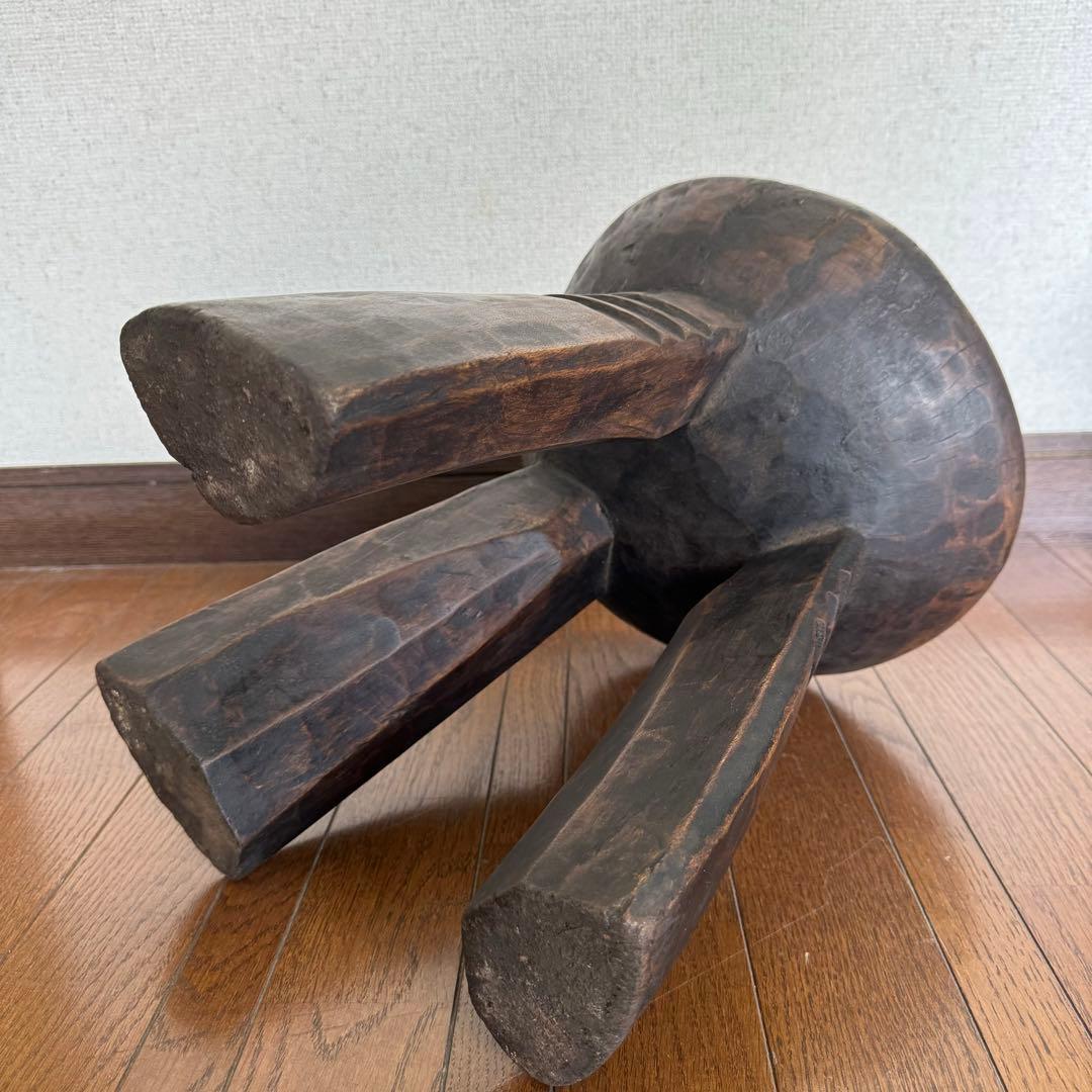 アフリカ ブルキナファソ ヌヌマ族 スツールb 民藝 椅子 古道具 ビンテージ