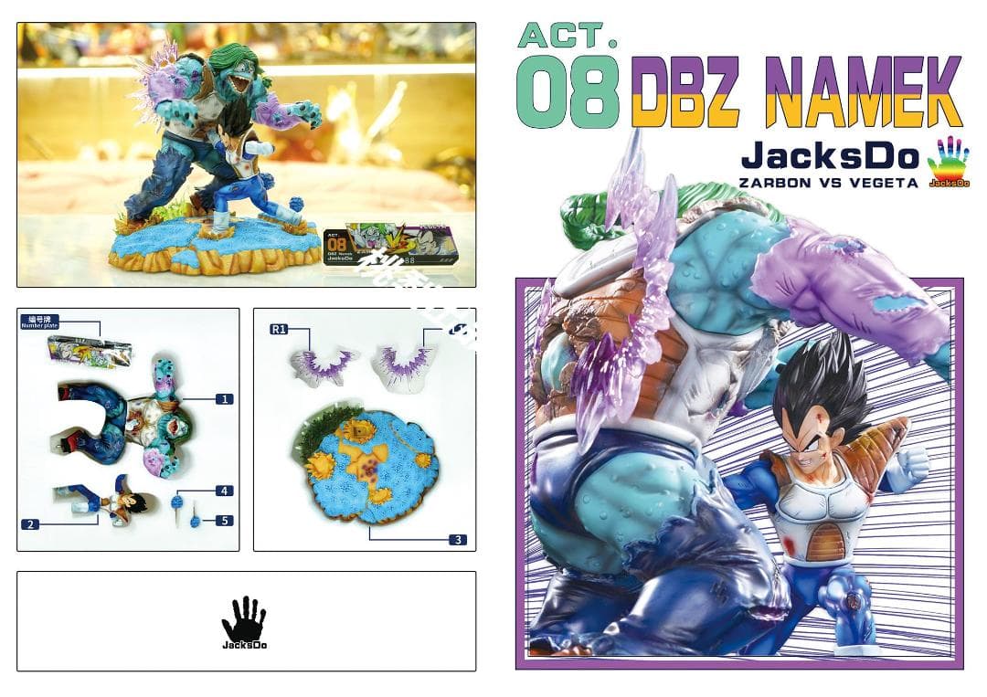 新品未開封『ドラコンボール』 ベジータ＊ザーボン ガレージキット