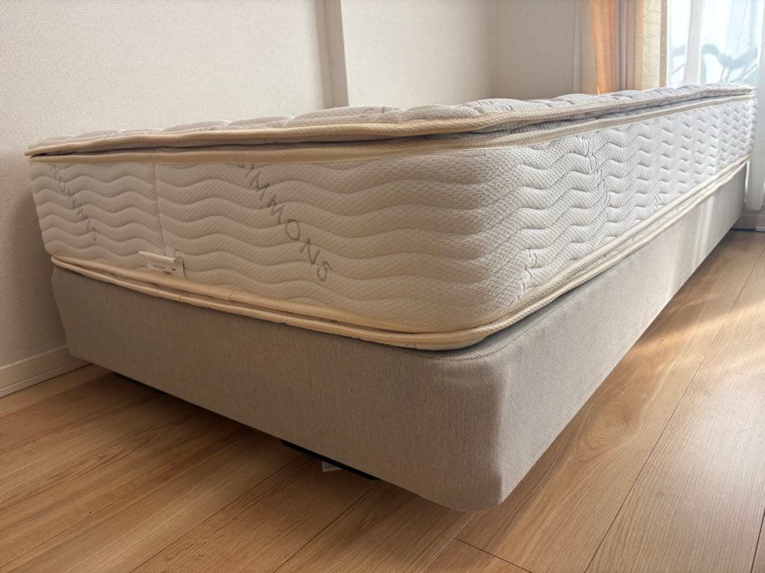 Simmons シングルスプリングマットレス ボックススプリング付き