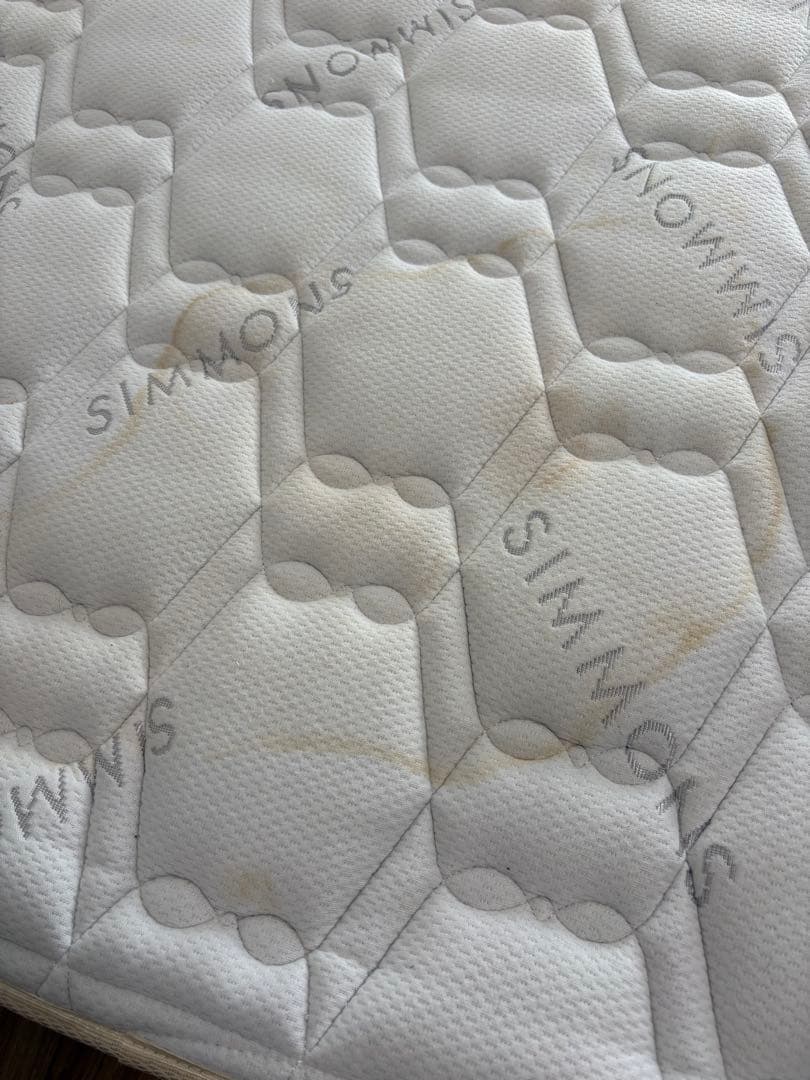 Simmons シングルスプリングマットレス ボックススプリング付き