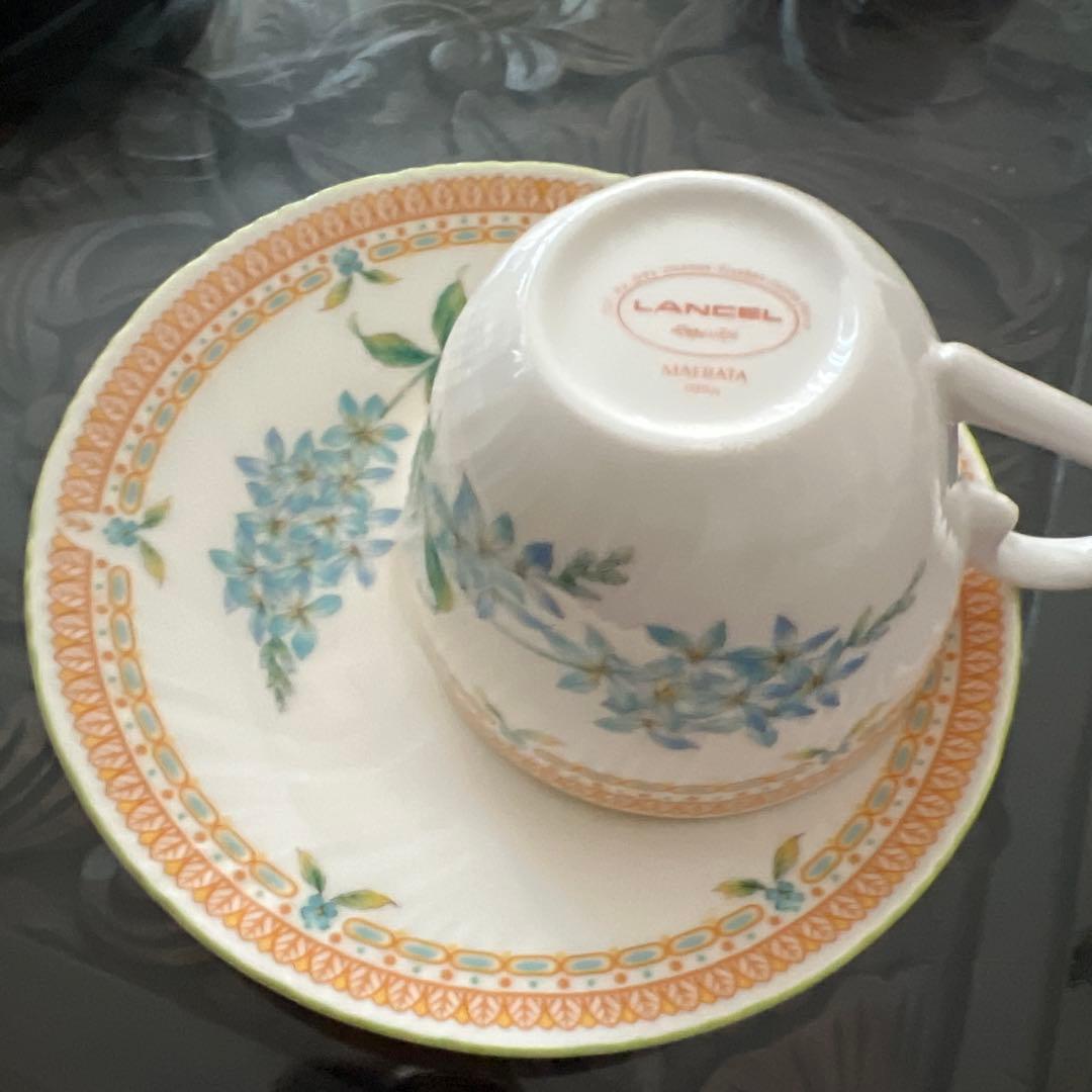 LANCEL 花柄 カップ・ソーサー セット - メルカリ