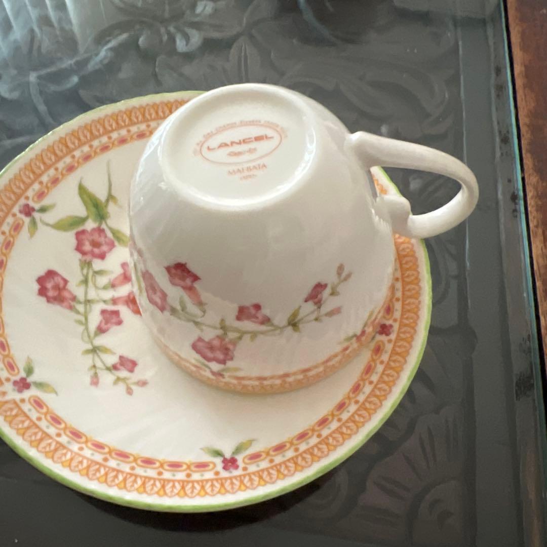 LANCEL 花柄 カップ・ソーサー セット - メルカリ
