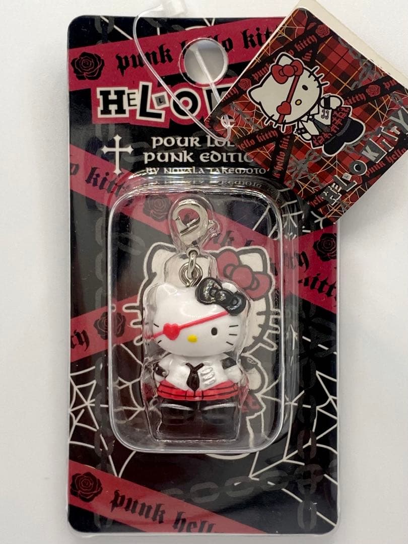 ☆ご当地キティ 嶽本野ばら パンクバージョン ファスナーマスコット