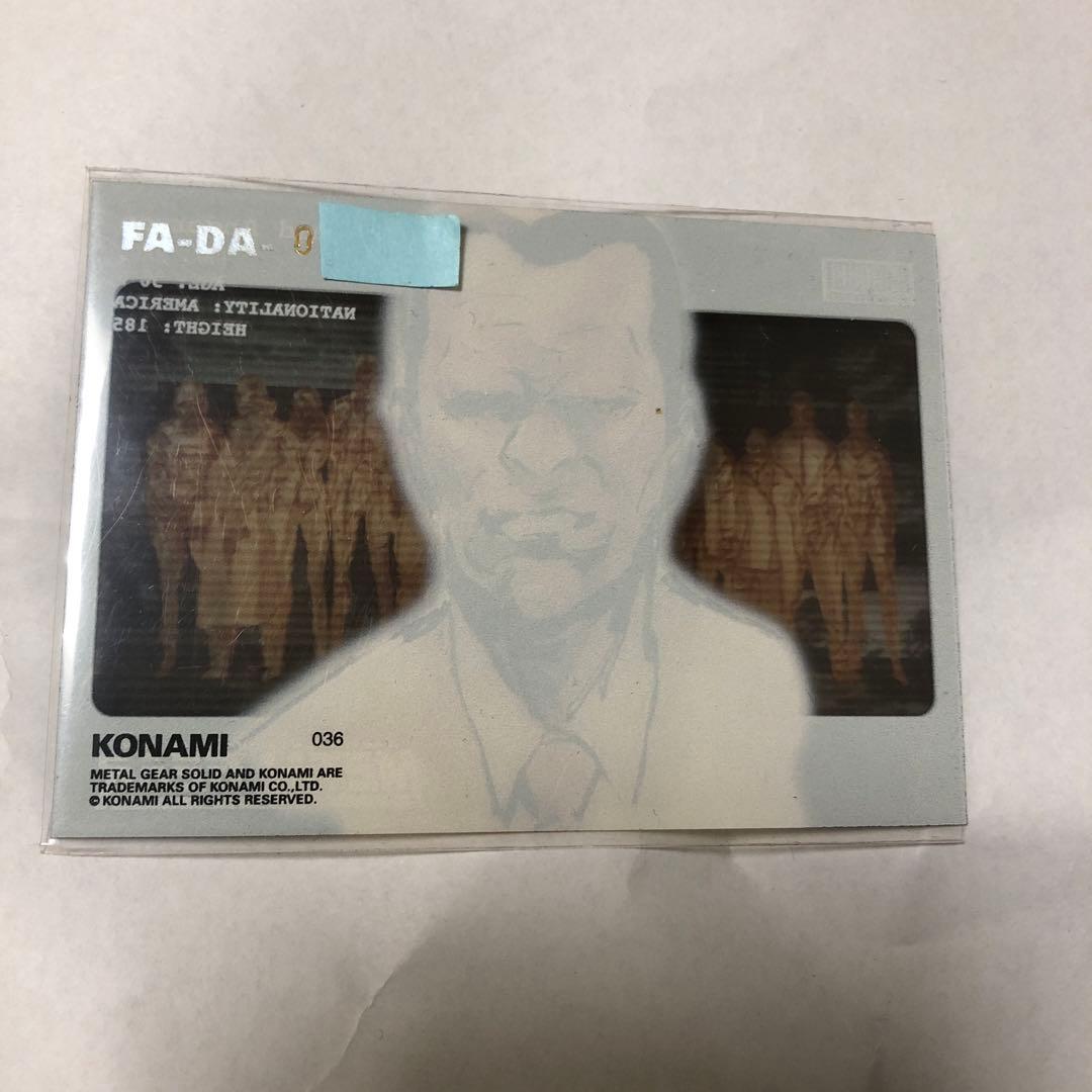 その他 L GEAR SOLID Trading Card #36 GOLDEN