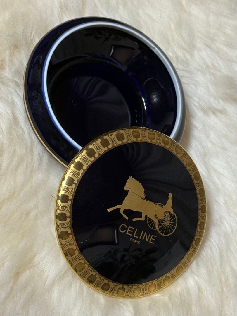 CELINE 22Kゴールド金彩 リモージュキャッスル 小物入れ - メルカリ