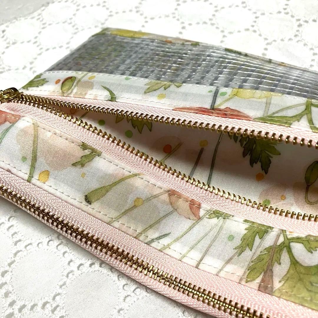 20cm・Wファスナーポーチ・リバティ・ラミネート - メルカリ