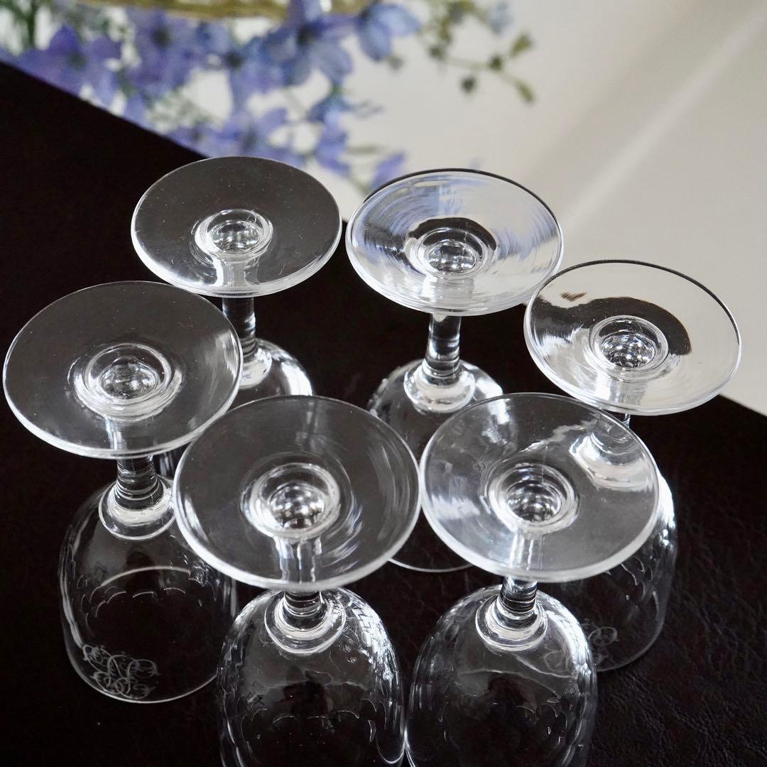 オールドバカラ リシュリュー＆モノグラム★リキュール ショットグラス 6客セット