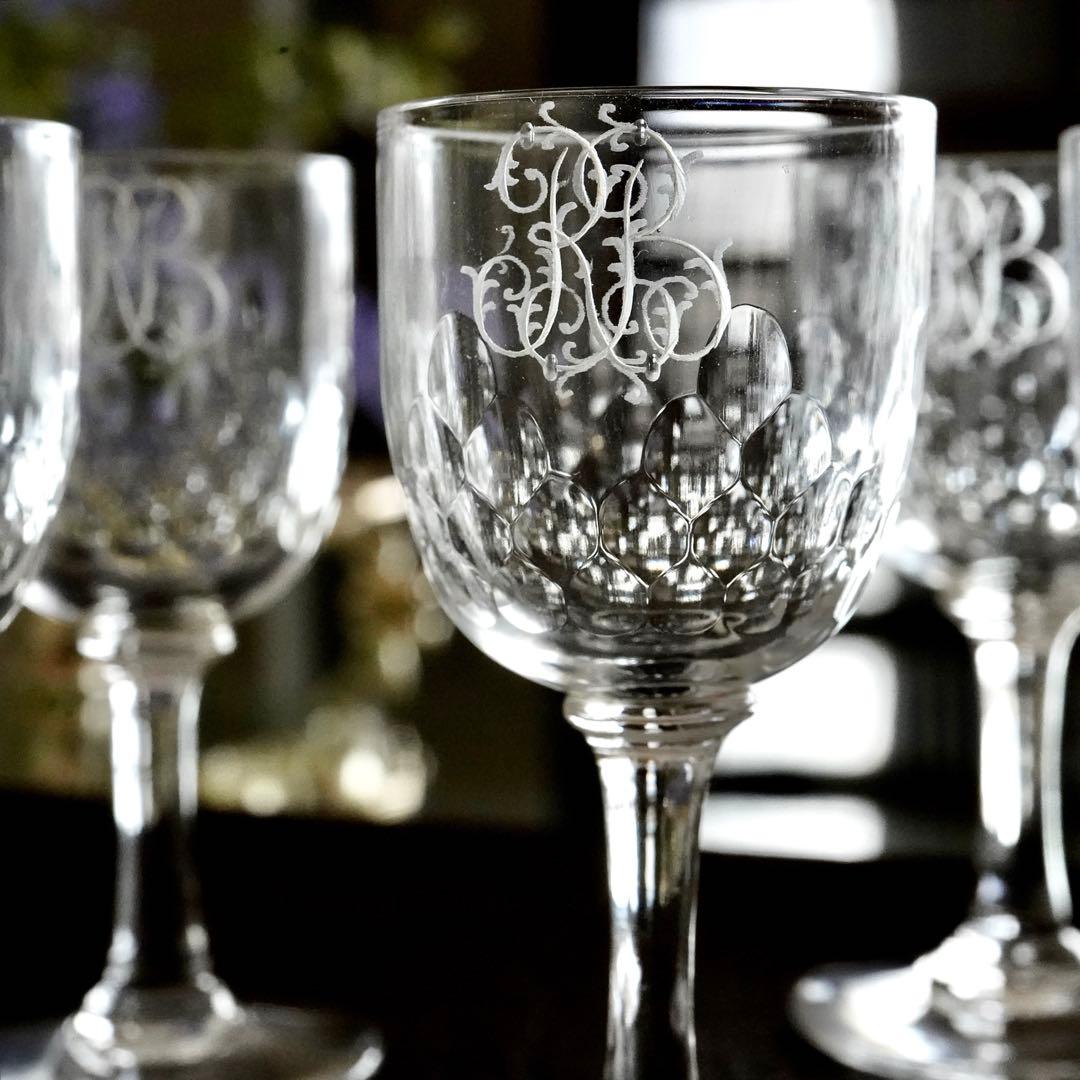 オールドバカラ リシュリュー＆モノグラム★リキュール ショットグラス 6客セット