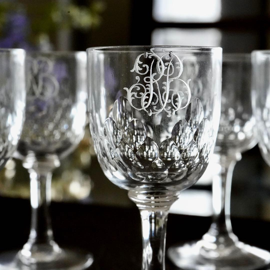 オールドバカラ リシュリュー＆モノグラム★リキュール ショットグラス 6客セット