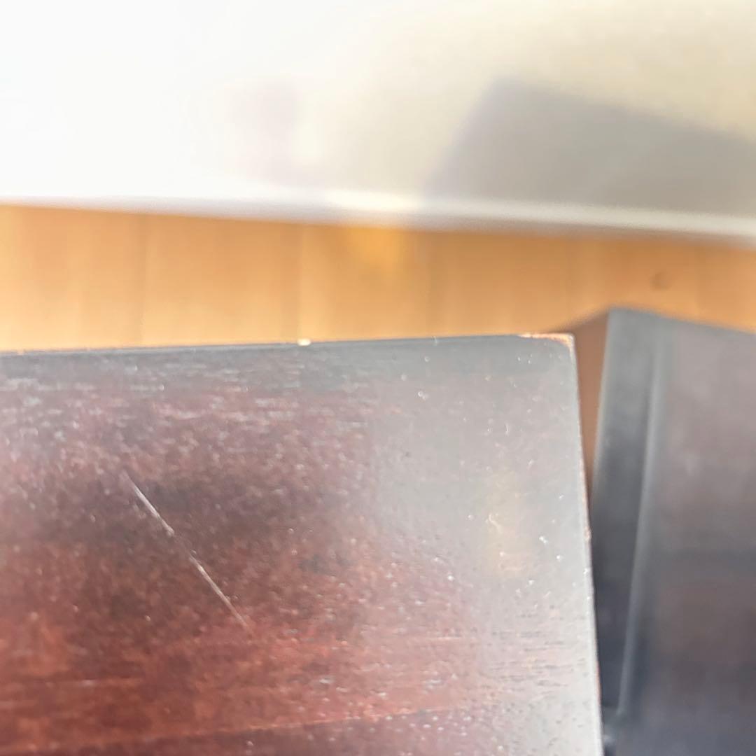 ACTUSダークブラウン木製テーブル(事務机)　展示品