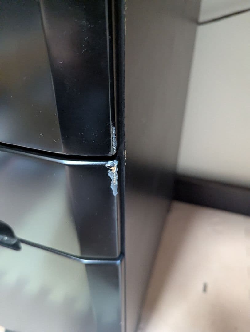 黒のデスク LEDライト付き 収納棚くろがねコンポーネント勉強机