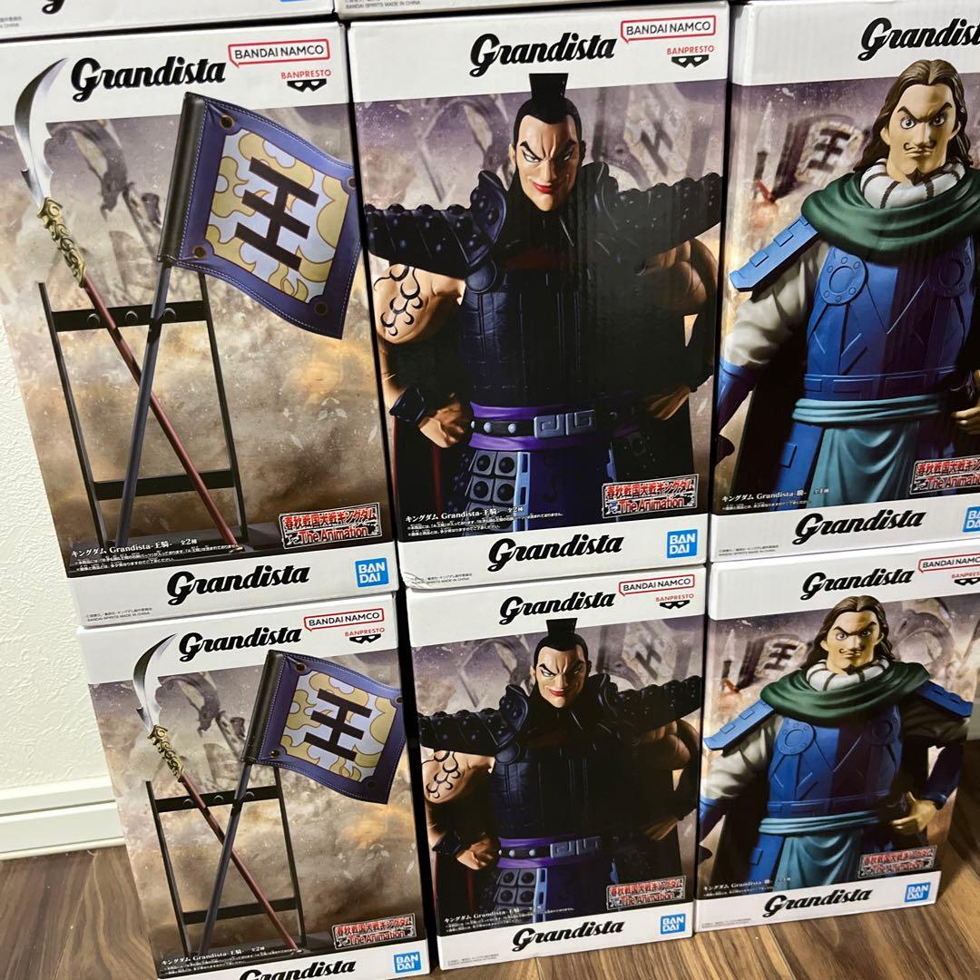 人気 プライズ フィギュア キングダム 王騎・騰・旗 4点セット