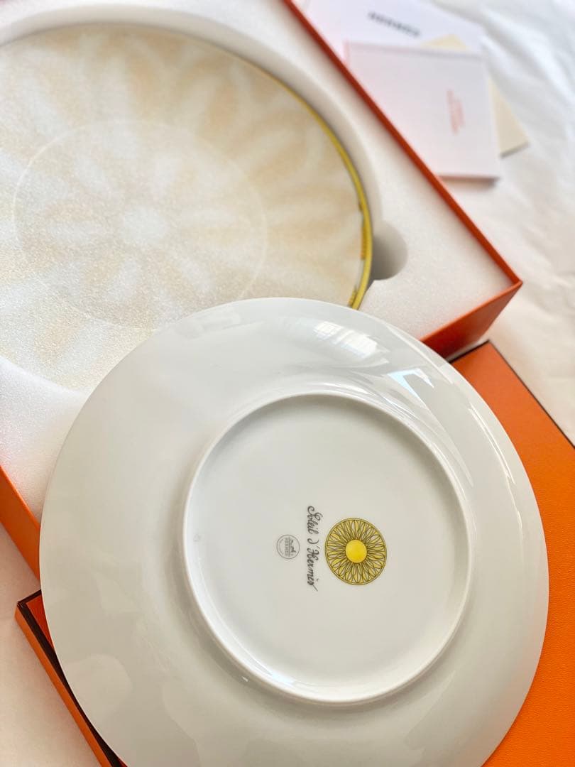 新品 HERMES エルメス　ソレイユ デザートプレート 2枚