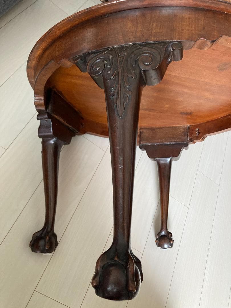 アンティーク サークルコーヒーテーブル