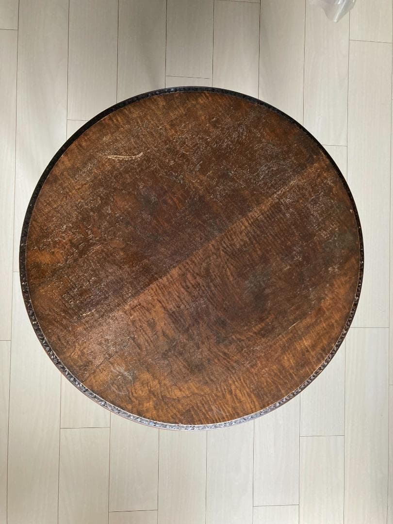 アンティーク サークルコーヒーテーブル