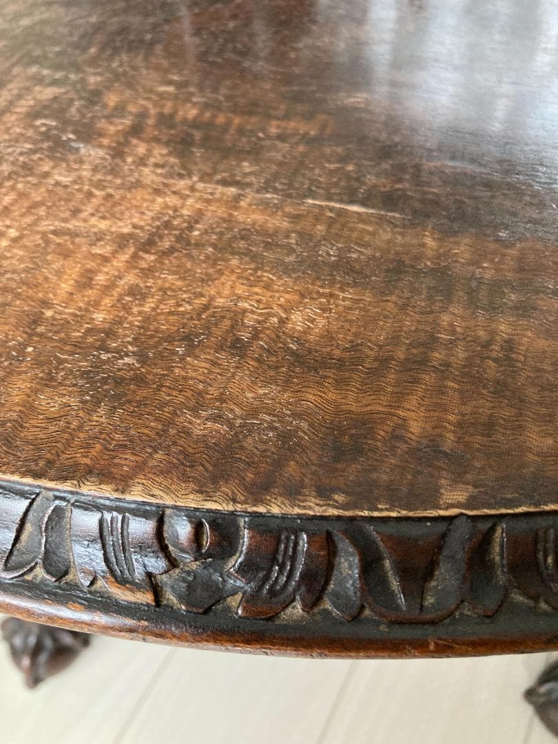 アンティーク サークルコーヒーテーブル