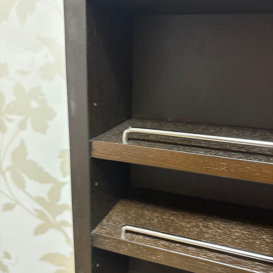 無印良品 壁に付けられる家具 廃盤 棚 箱 3段 ウォールナット