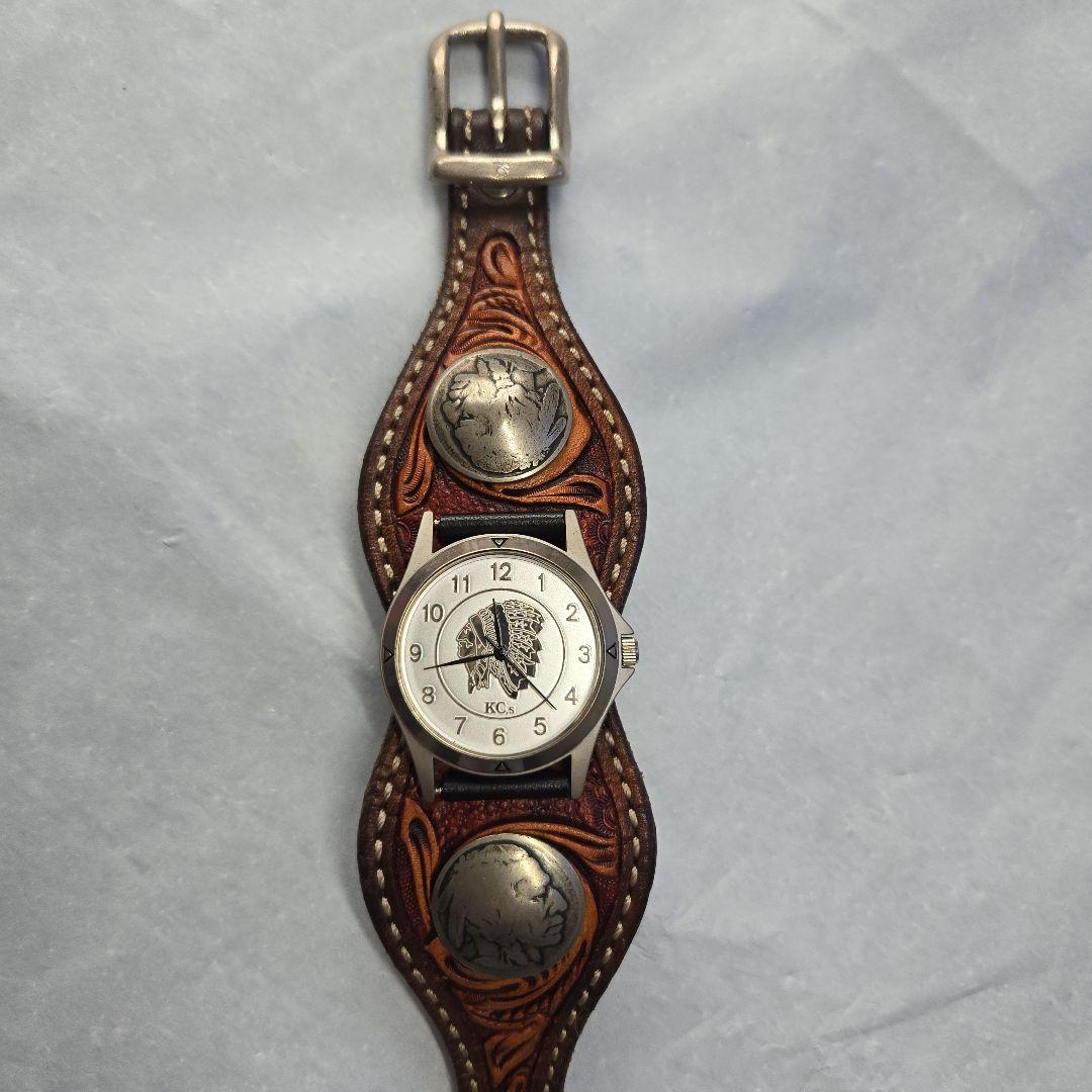 KC,s ケイシイズ　時計　ウォッチブレス　　クラフト　牛皮革腕時計