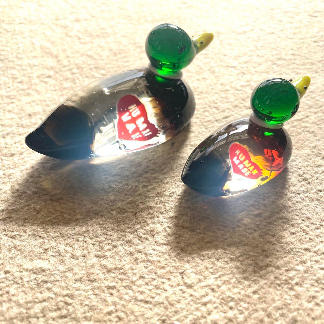 【新品】HUMAN MADE DUCK PAIR GLASS FIGURINE