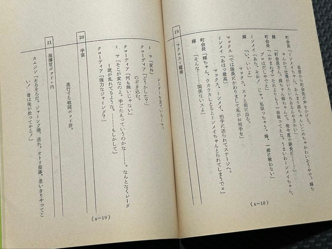 超時空要塞マクロス　テレビシリーズ　アフレコ台本　２冊セット　第８話、第24話