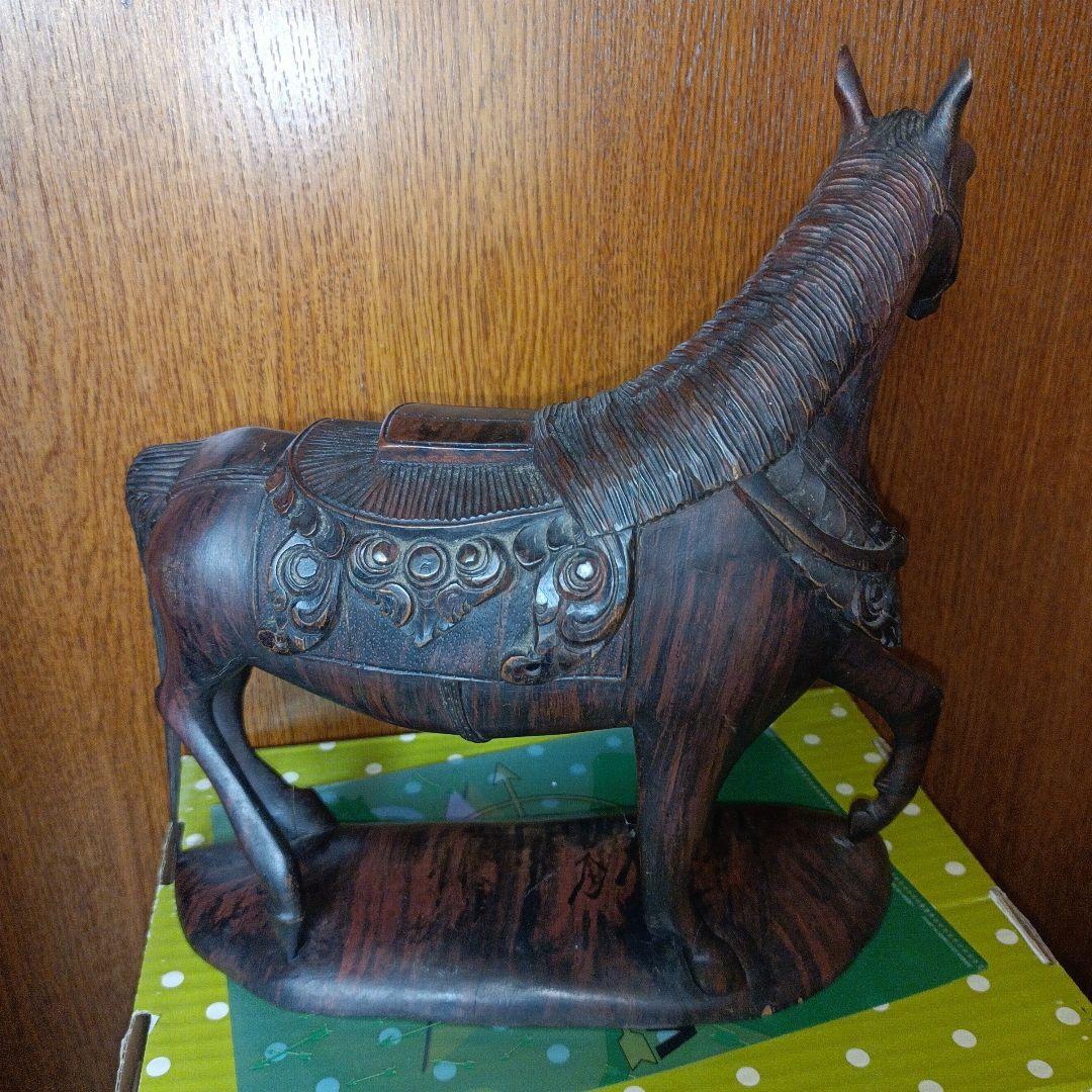 木製　　馬の置き物