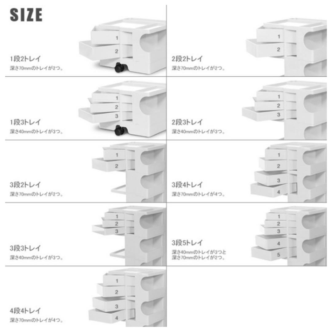 ボビーワゴン ベージュ2段