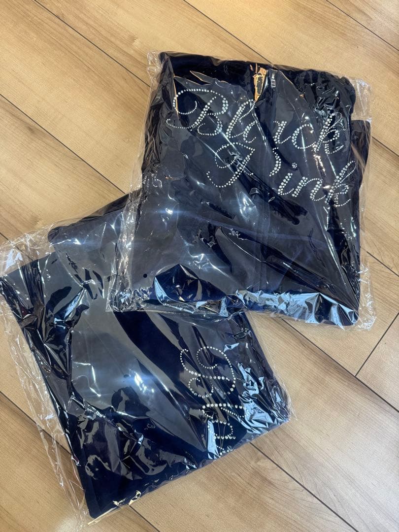 BLACKPINK ベロアジップアップフーディー ネイビー 上下セット 特典付