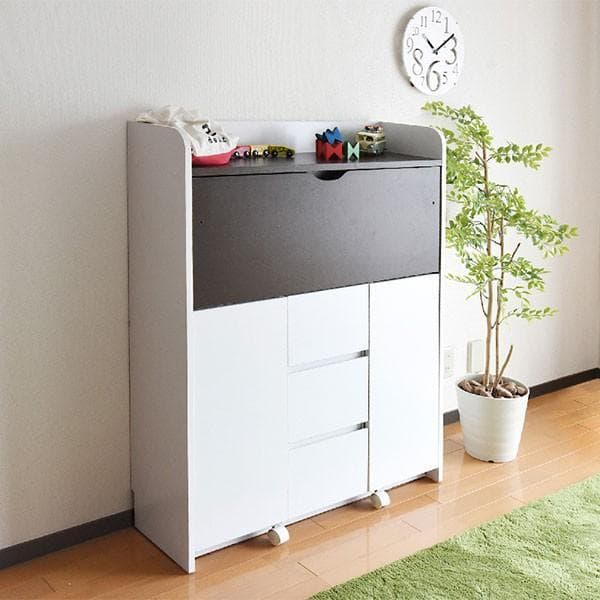 開店記念セール！！ 省スペースライティングデスク【ホワイト×ダークブラウン】