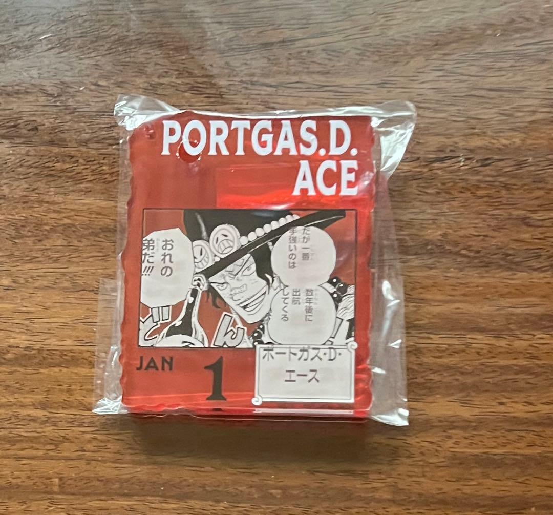 ONE PIECE ベースショップ 一番くじ エース アクリルブロック - メルカリ
