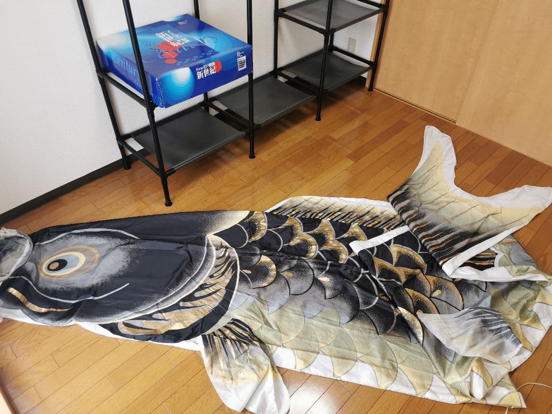 東洋紡　鯉のぼり4色 錦鯉センチュリー 黒 赤 青 紫