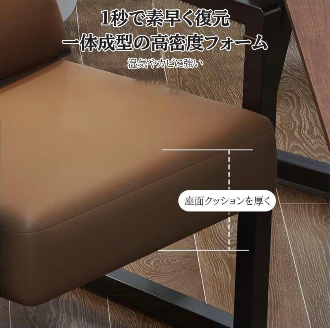 1人掛けソファ PUレザー コンパクト 防水 防汚 クッション付き グレー