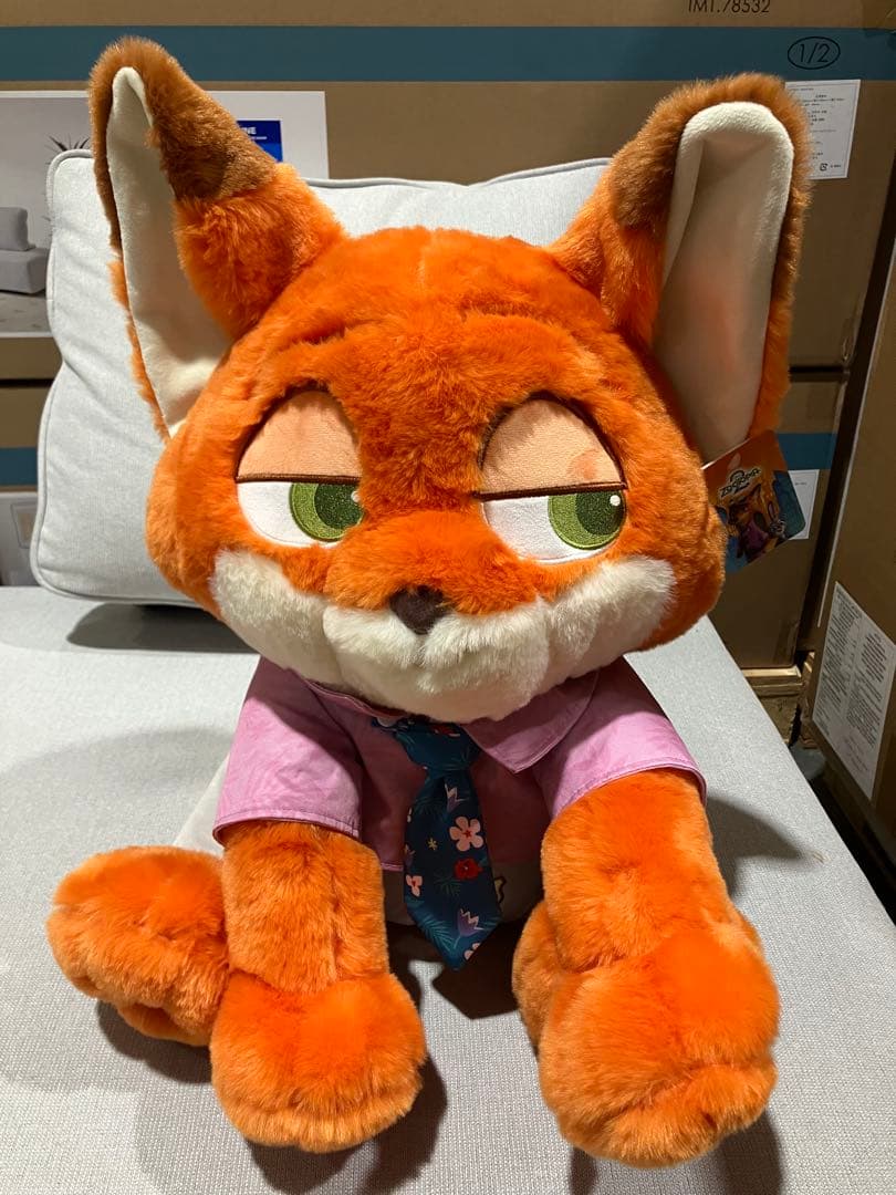 コストコ ディズニー ズートピア2 ニック・ワイルド ぬいぐるみ