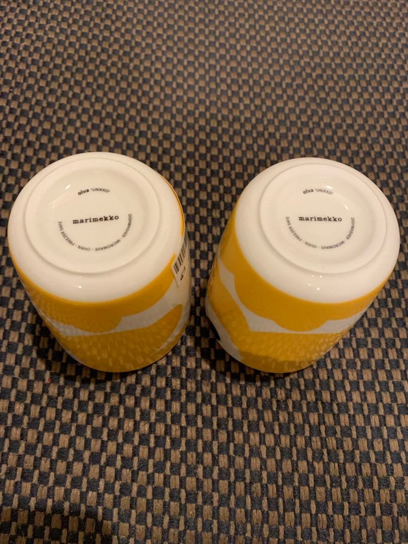 未使用品　マリメッコ　日本限定　イエロー　ボウル　湯呑みセット