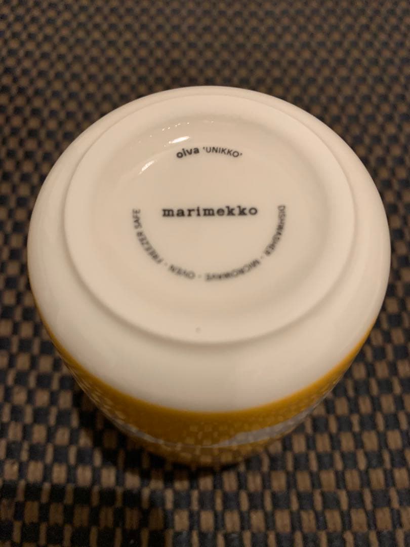 未使用品　マリメッコ　日本限定　イエロー　ボウル　湯呑みセット