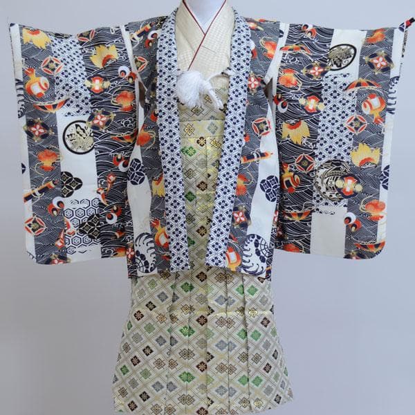 七五三 五歳 男児 羽織袴フルセット 108～115cm限定 NO21237