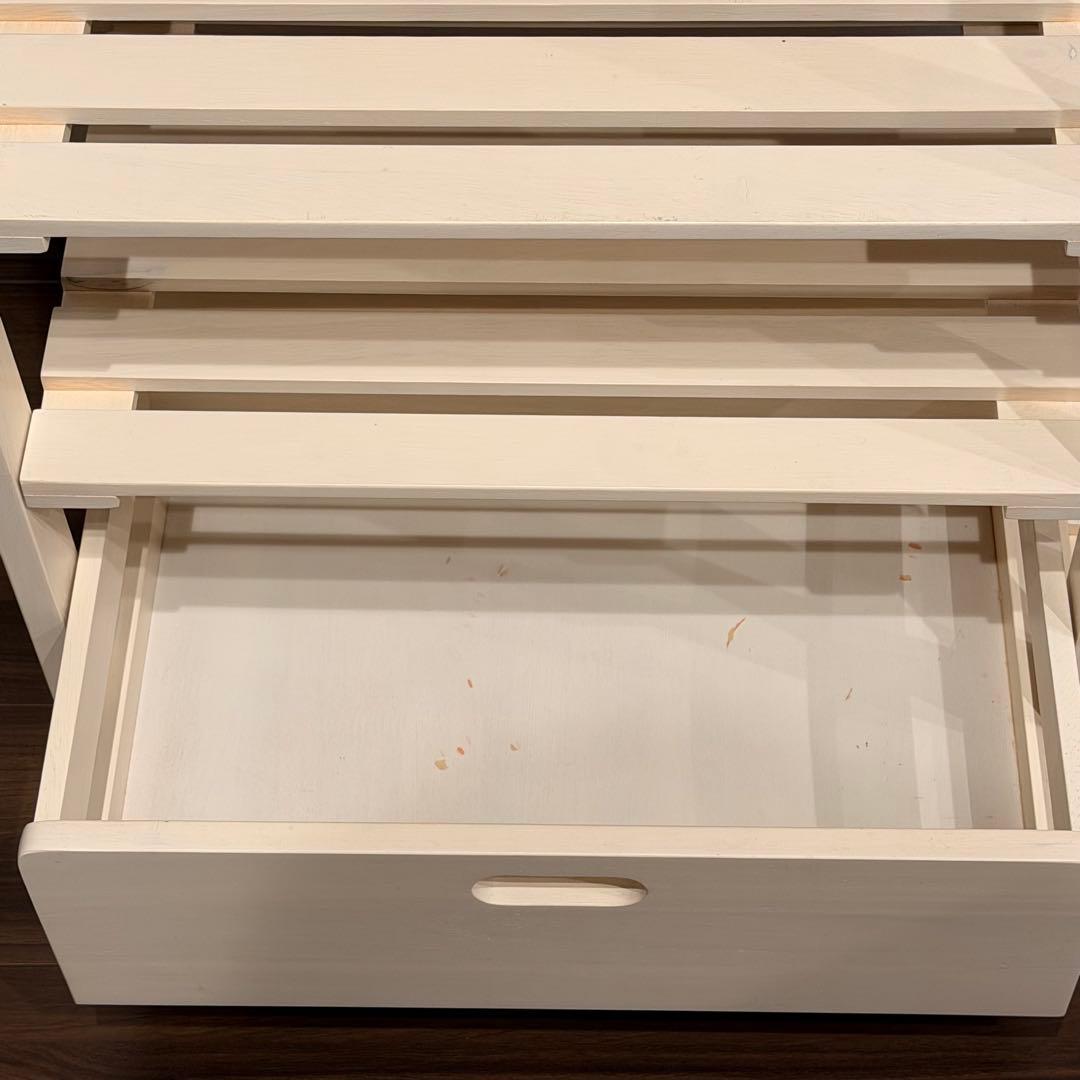 B-COMPANY キッチンワゴン キャスター付き ホワイト