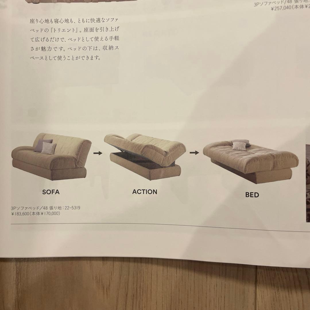 【フクラ】TRIENT ソファベッド収納付き