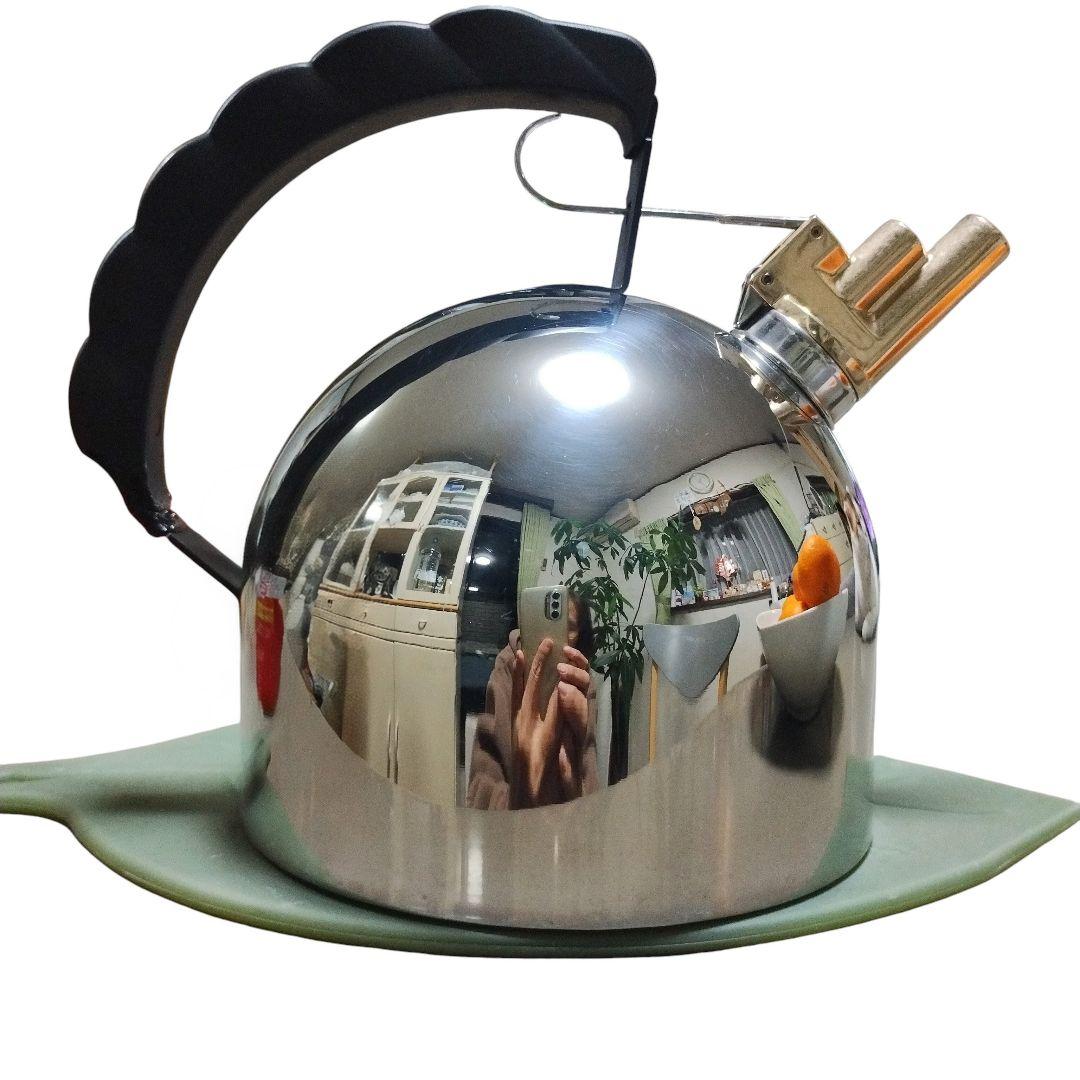 Alessi 9091 シルバーケトル アレッシ ホイッスルケトル やかん - メルカリ